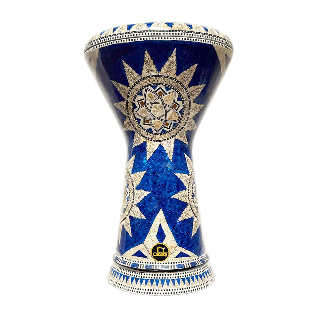 Sala professional darbuka SKY-2 with genuine blue pearl covering finish