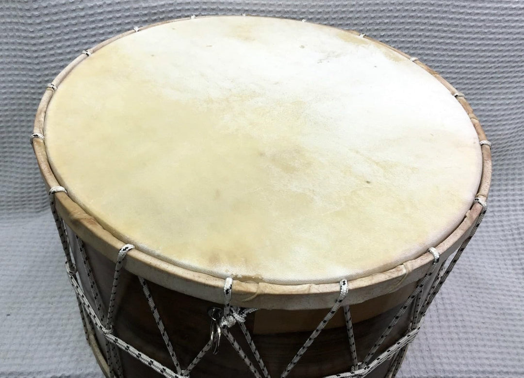 Sala Muzik Turkish davul with wooden shell and rope tension tuning
