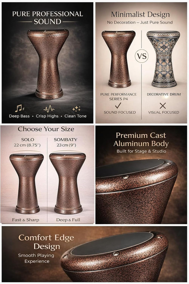 Professional Egyptian Darbuka - Pure Performance Series P4