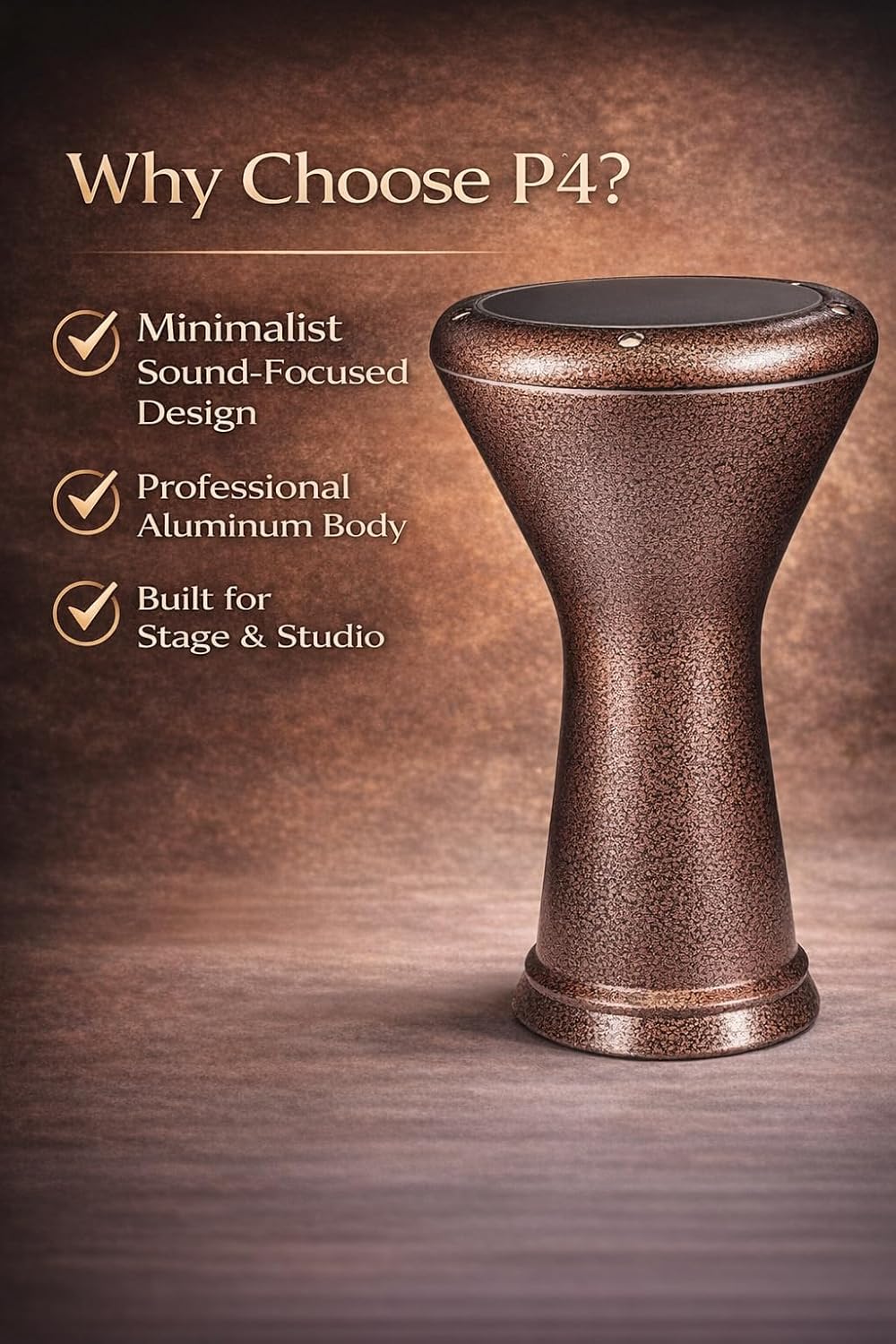Professional Egyptian Darbuka - Pure Performance Series P4