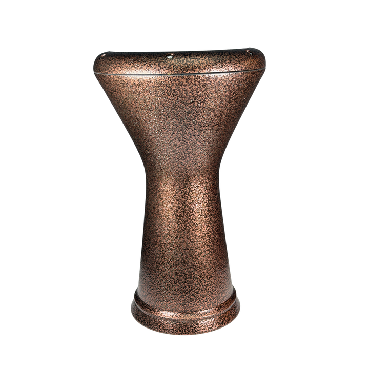Professional Egyptian darbuka P4 by Sala with cast aluminum body and copper bronze finish