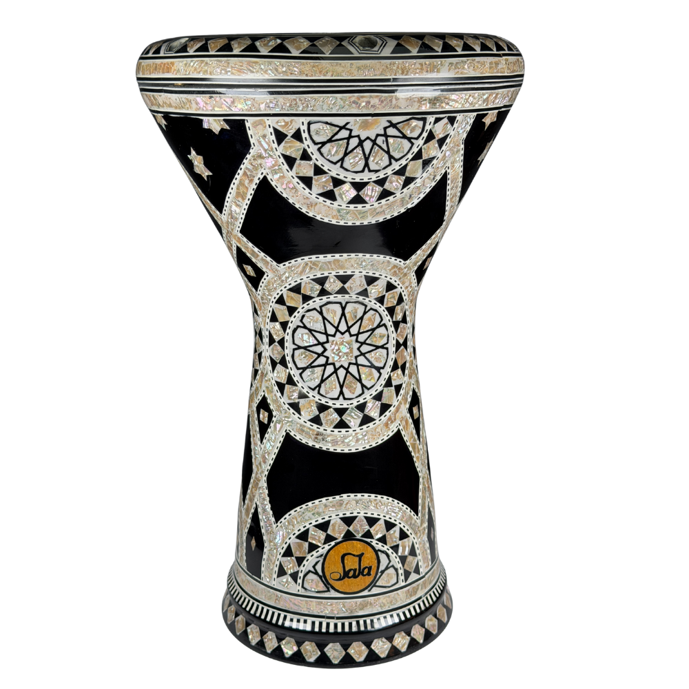 Sala mother of pearl Egyptian darbuka MOP-3 with genuine pearl inlay finish