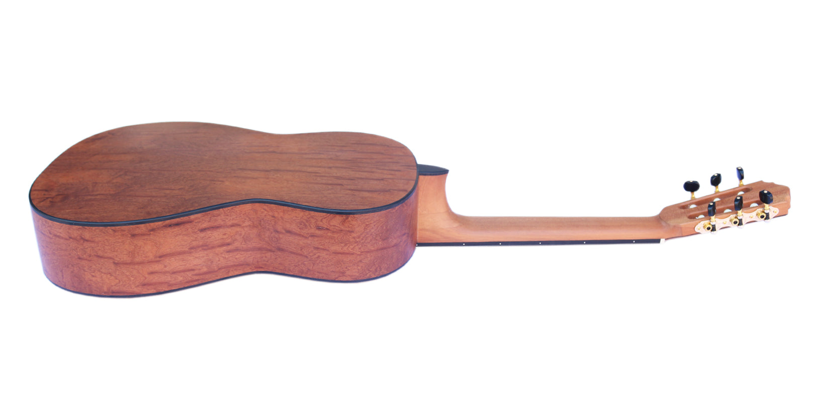 Sala Muzik handcrafted COP-404 fretless guitar with 49 cm body and rosewood bridge