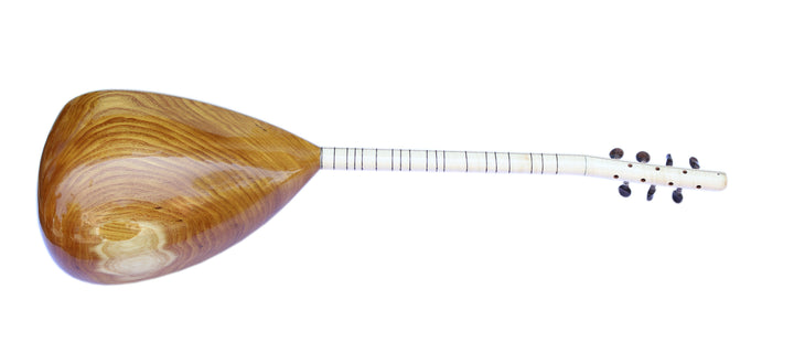 Carved mulberry short neck baglama DST-407S by Sala