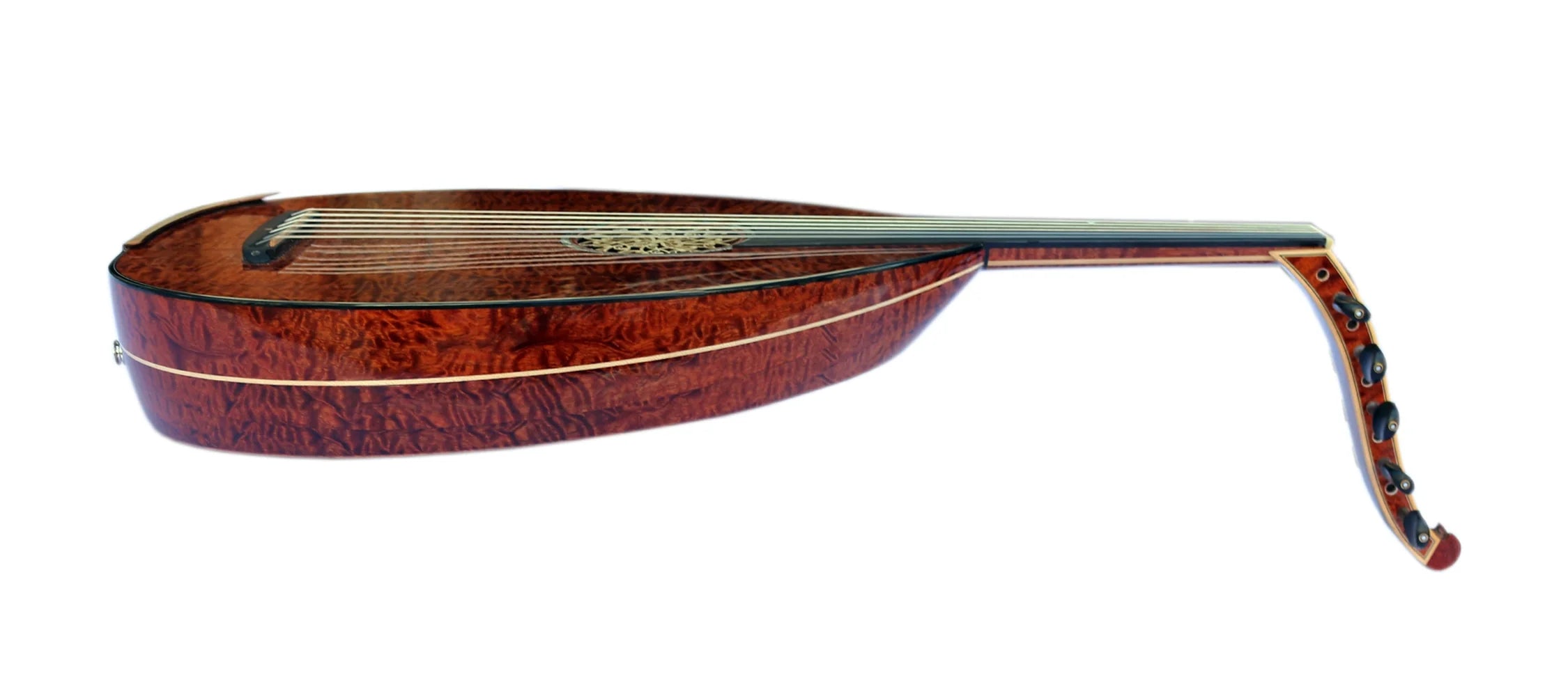 Arabic electric oud UNQ-20EA with low string action and crisp amplification