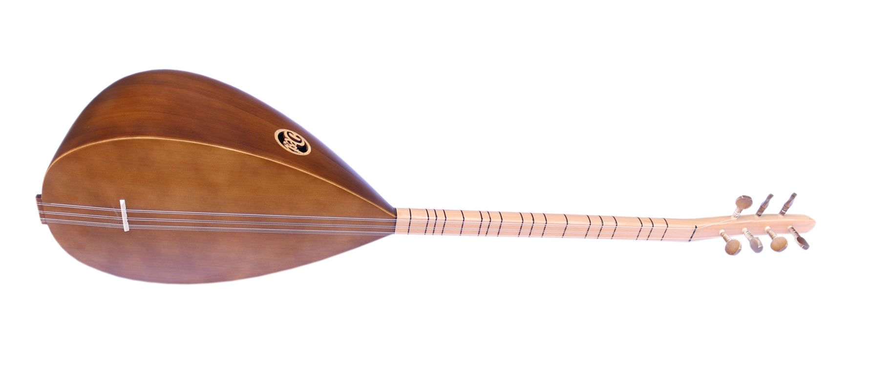 Dest Maulbeer-Kurzhals-Baglama ASK-109 mit warmem Ton