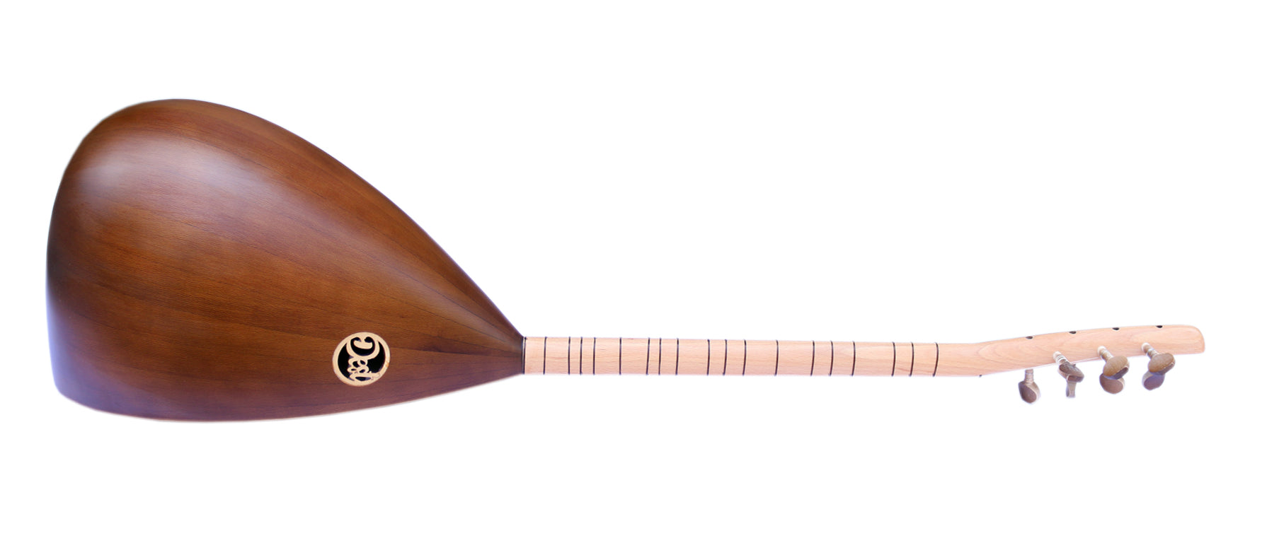 Handgefertigte Maulbeer-Kurzhals-Baglama ASK-109