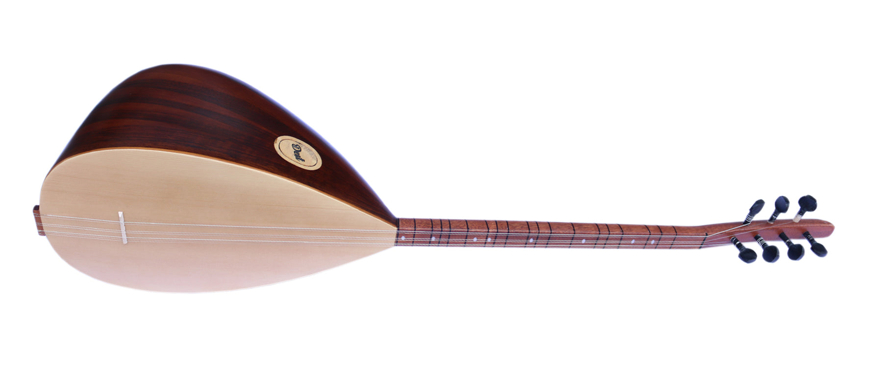 Dest Türkisches Mahagoni-Kurzhals-Baglama ASK-201