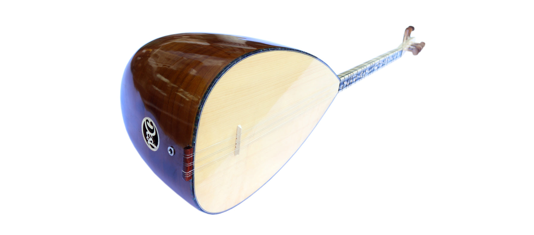 Handgefertigtes Maulbeere-Kurzhals-Baglama ASK-306 von Dest
