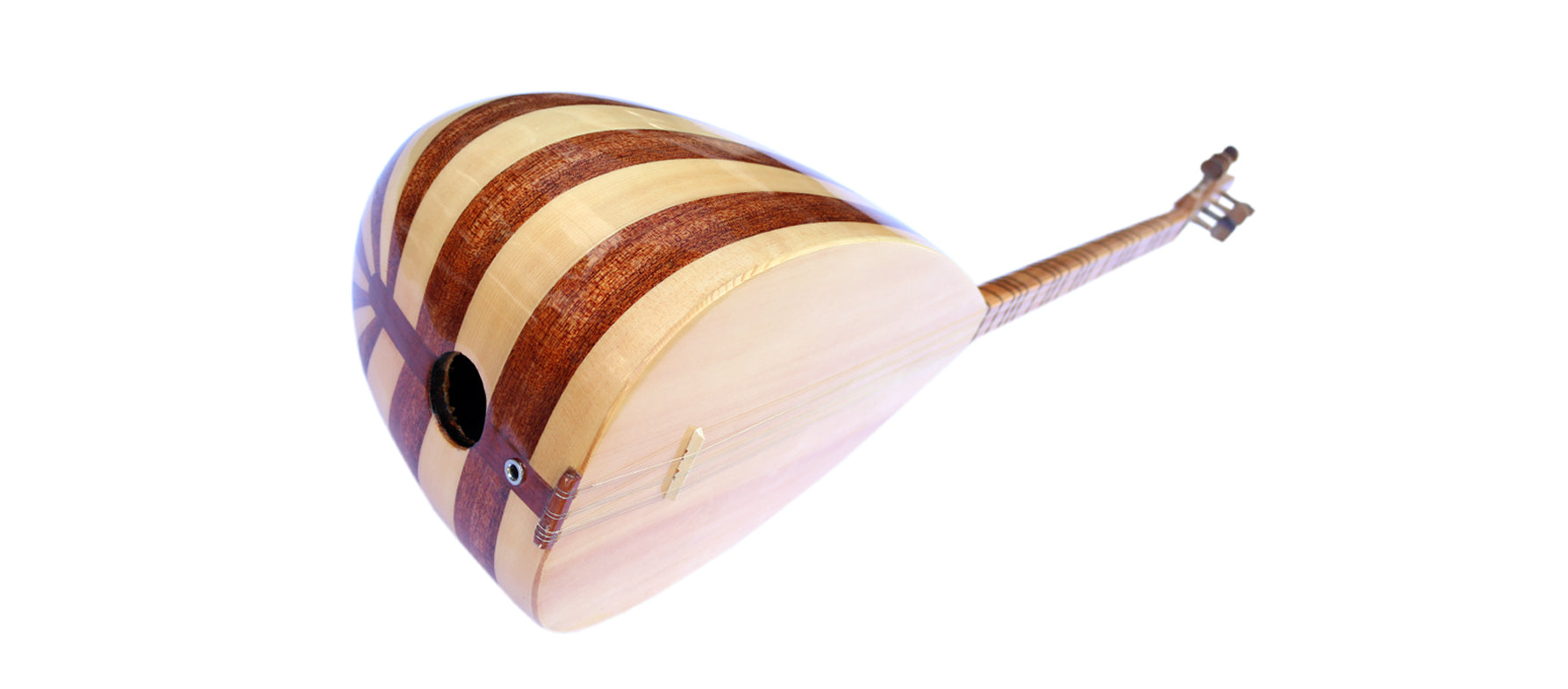 Dest Mahagoni-Ahorn-Kurzhals-Baglama CSS-123