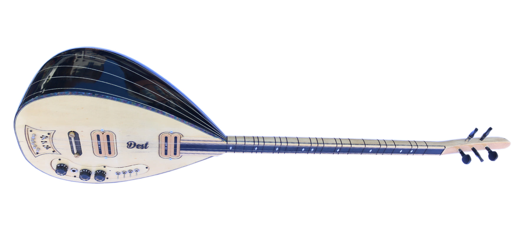 Professionelle Langhals-Elektro-Baglama Saz ASEL-104 für Bühnenauftritte von Dest