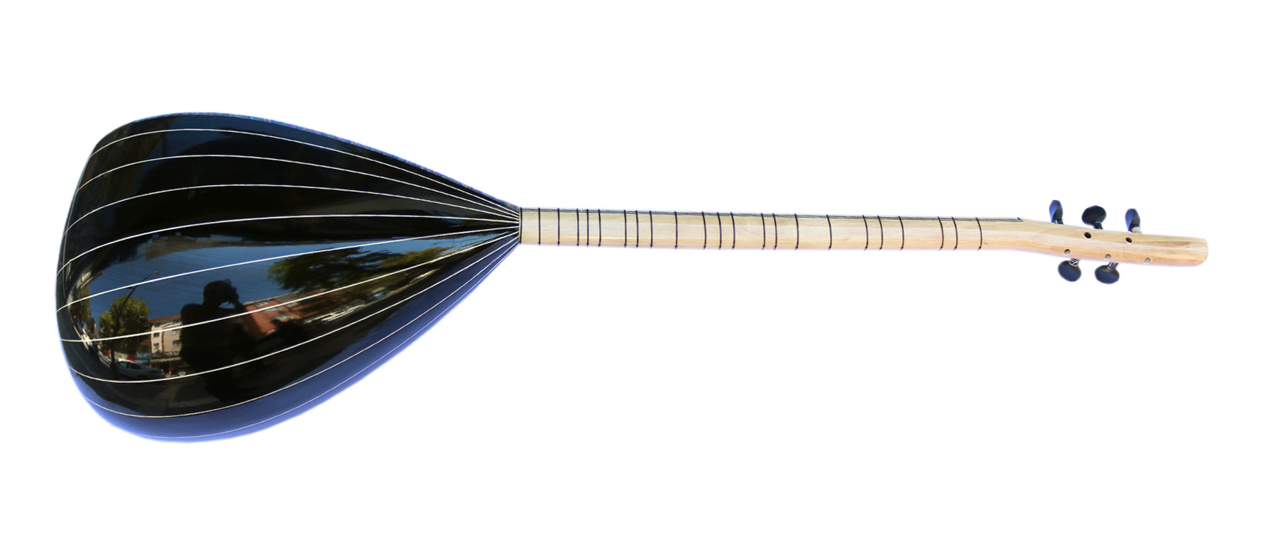 Handgefertigte Langhals-Elektro-Baglama Saz ASEL-104 von Dest