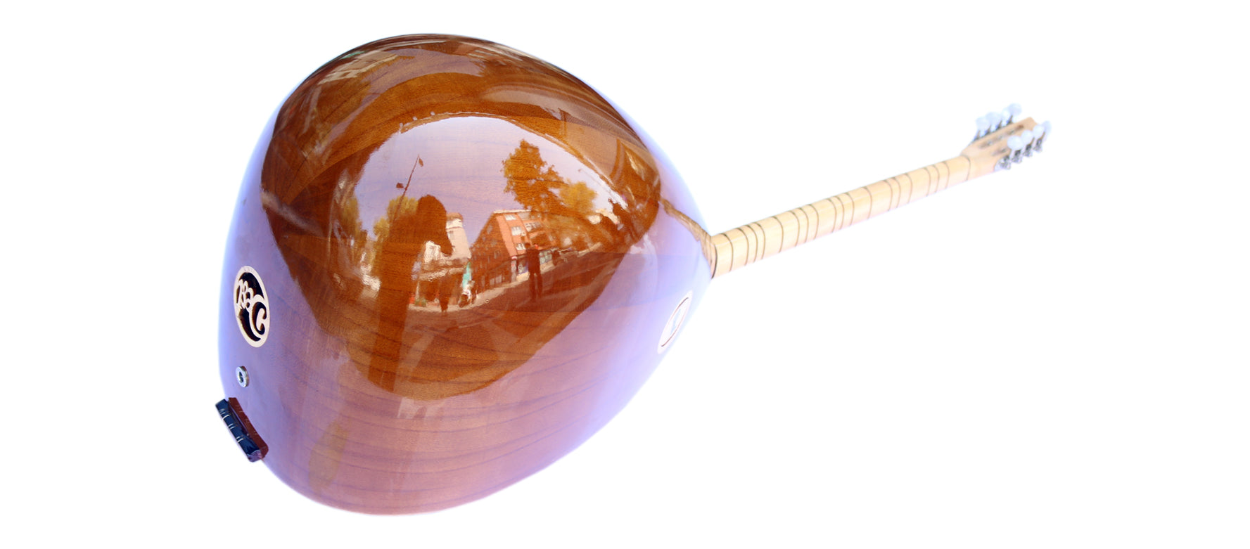 Handgefertigtes Maulbeere-Kurzhals-Baglama ASK-206G von Dest