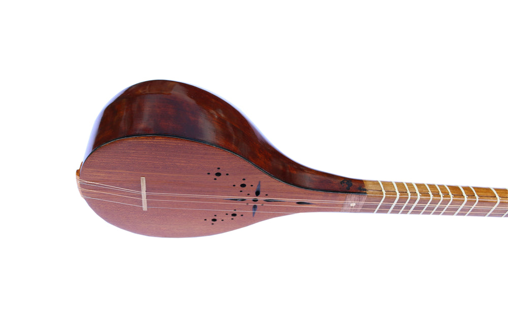 Persian setar by Nava with mulberry body and soft carrying case