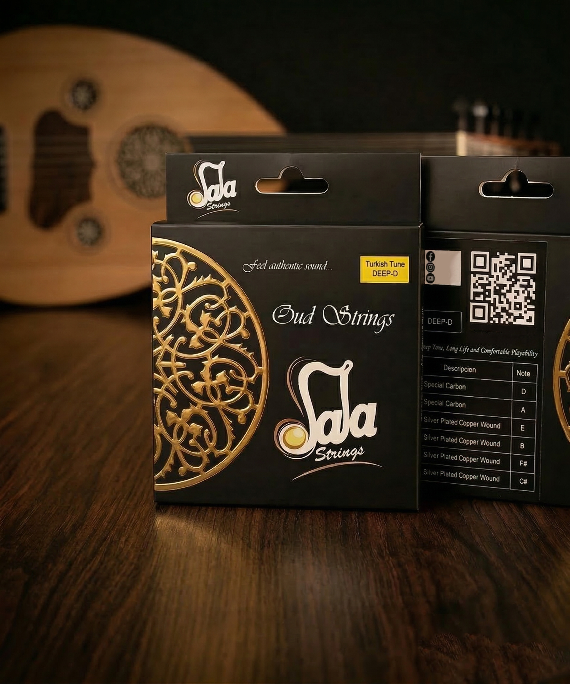 Spezielle D-D-Stimmung-Saiten für türkische Oud DEEP-D von Sala Strings