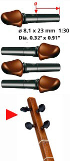 Setar-Stimmwirbel WPS-404 von Wittner persisches Lauteninstrument Zubehör