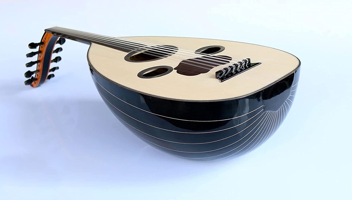 Sala Muzik handgefertigte arabische Walnuss-Oud AAO-108L