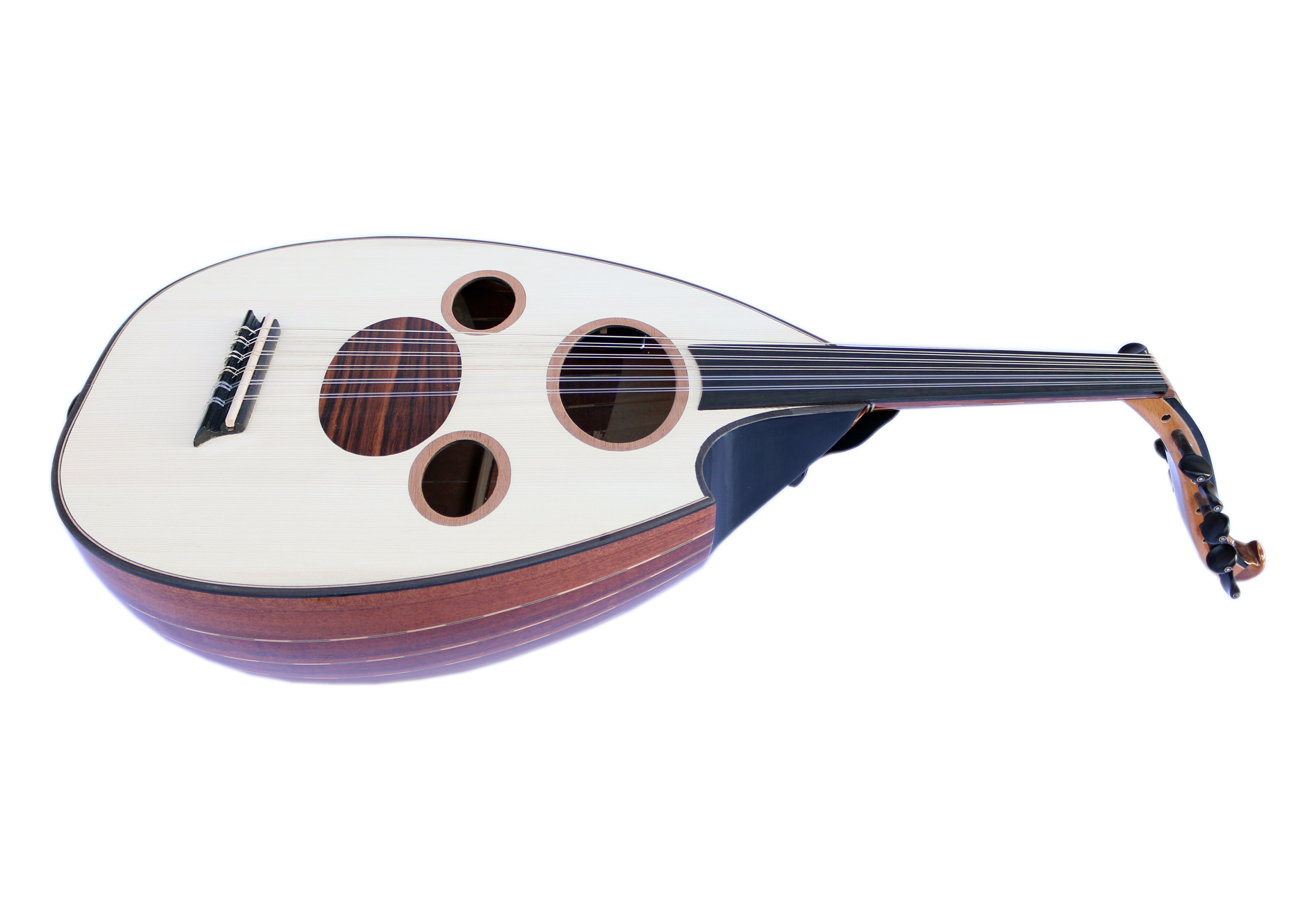 Sala professionelle arabische E-Oud AOH-6 mit Ebenholzsteg