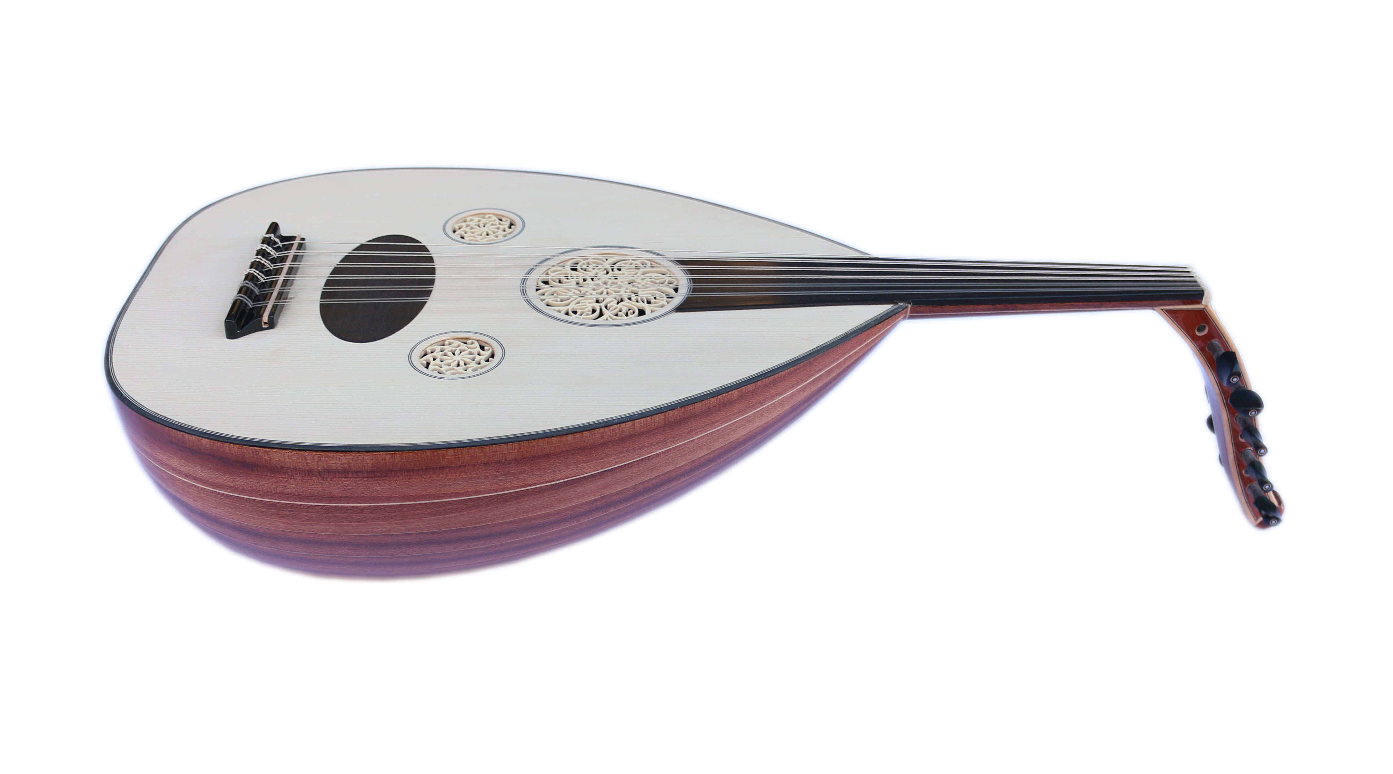 Türkische Bühnen-E-Oud HSO-302E sowohl akustisch als auch elektrisch spielbar