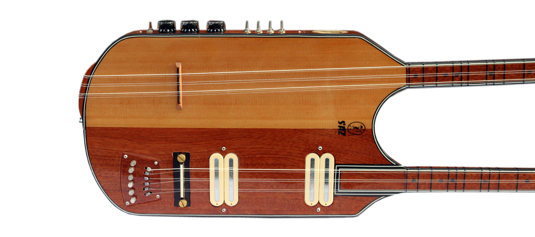 Sala Doppelhals-Baglama und E-Saz Hybrid DBL-504