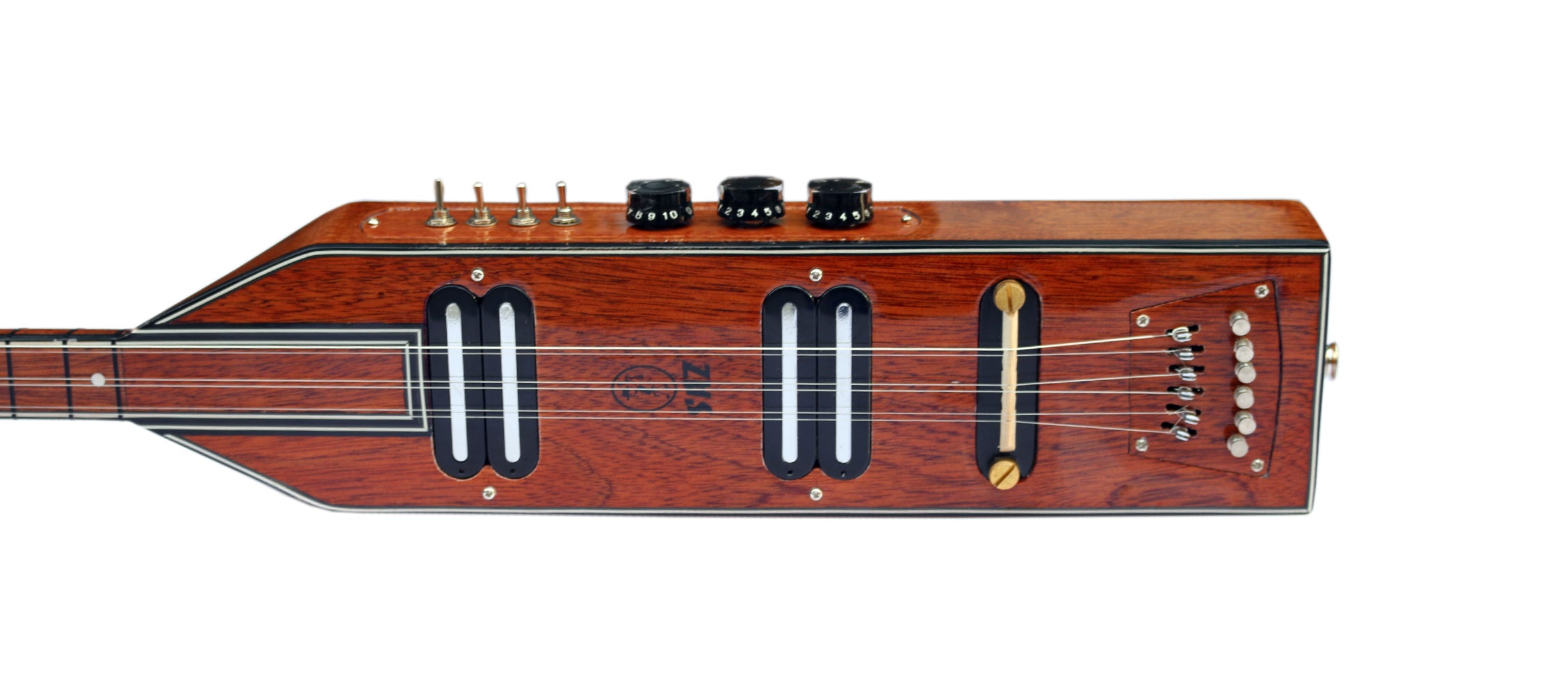Flachkorpus-E-Saz SQR-402L für Linkshandänder von Dest für Bühne