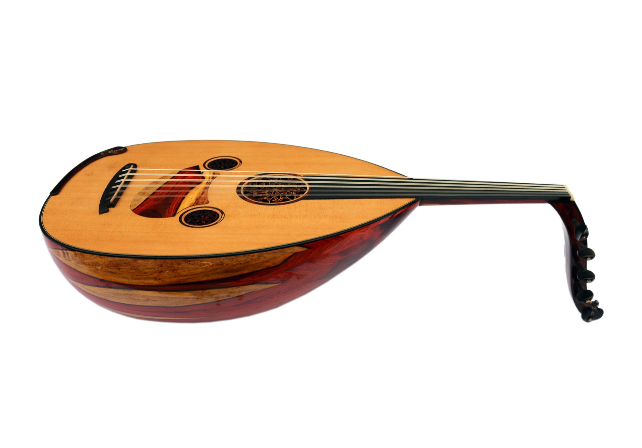 Cocobolo and Canadian cedar Arabic oud MRS-7 by Miras Lute
