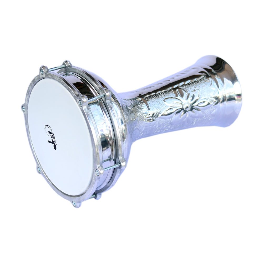 Dest Percussion türkische Darbuka ZKD-222P Aluminium-Korpus Bechertrommel