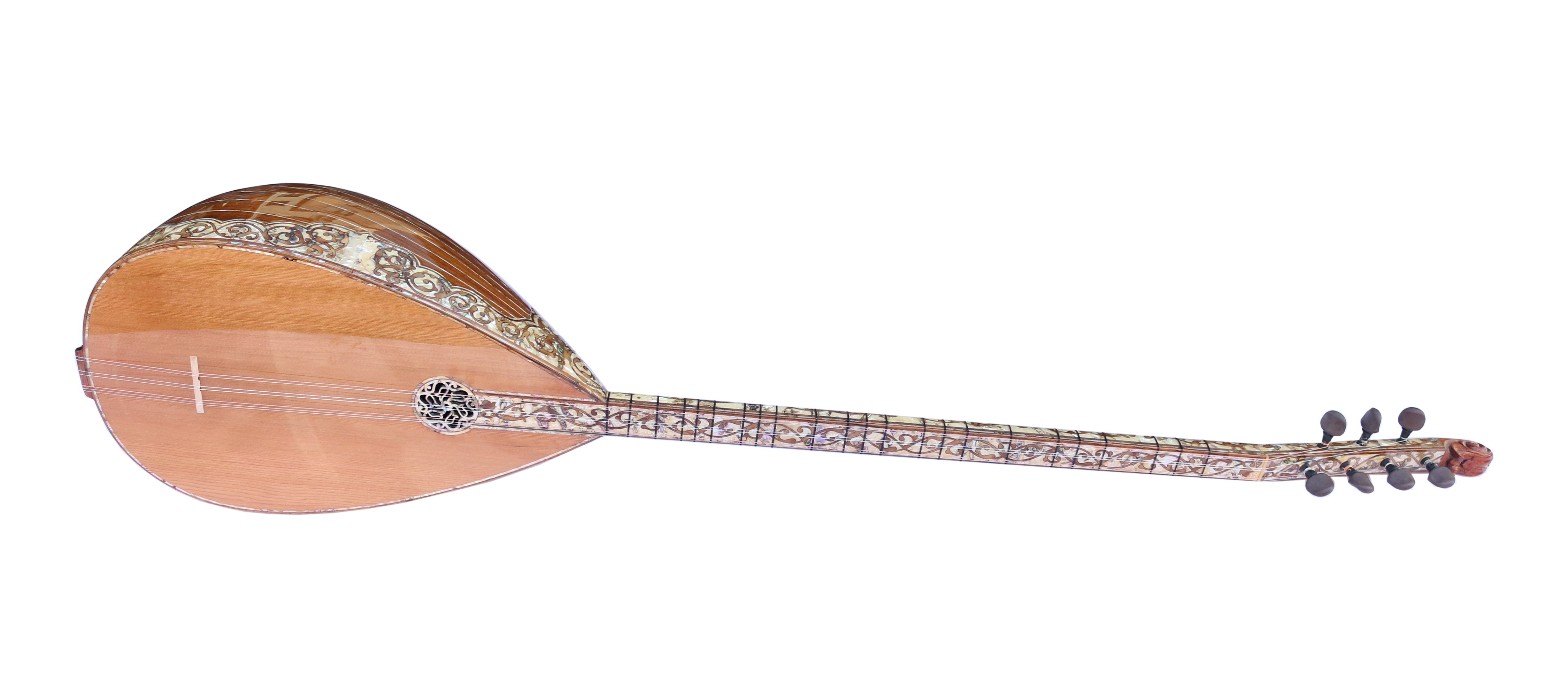 Langhals-Baglama Saz PEARL-1 mit Perlmutteinlagen von Sala