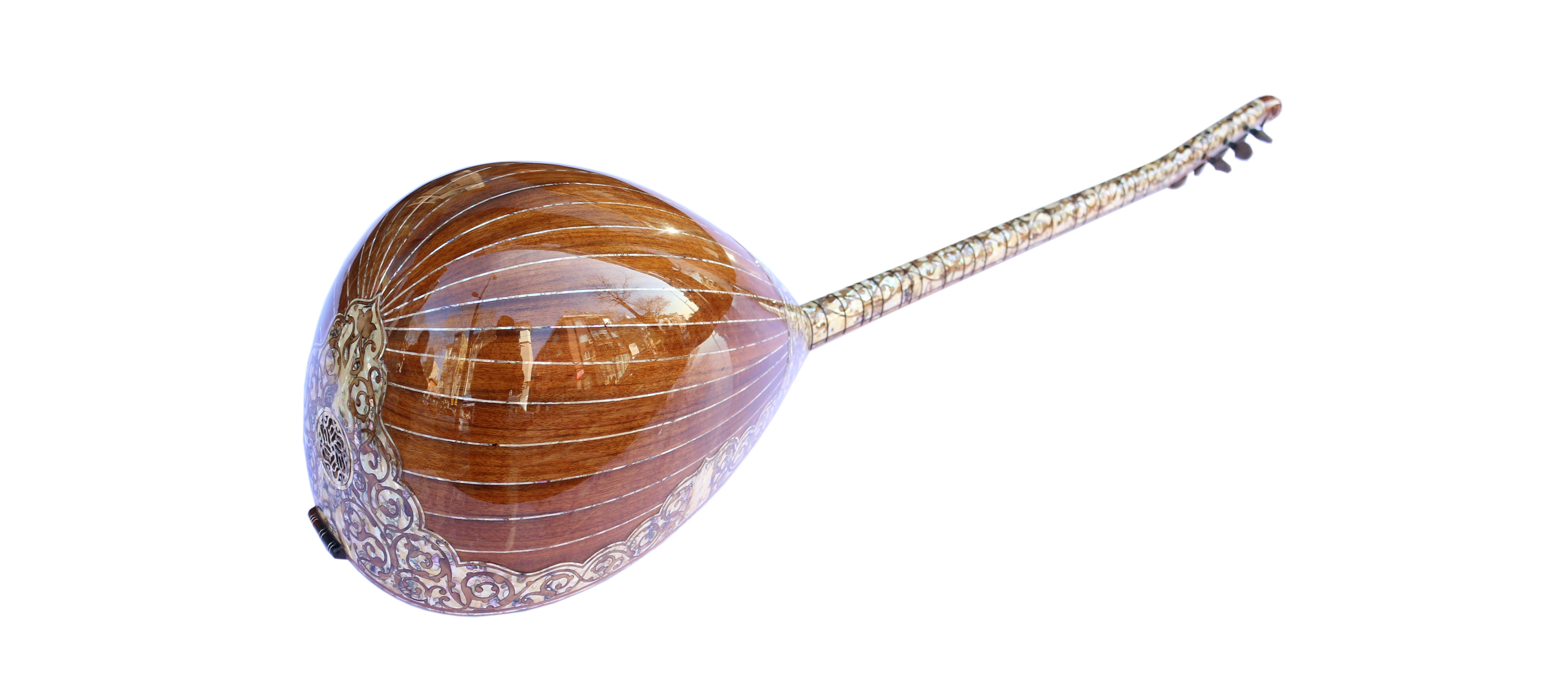 Perlmuttbesetzte Langhals-Baglama PEARL-1 von Sala