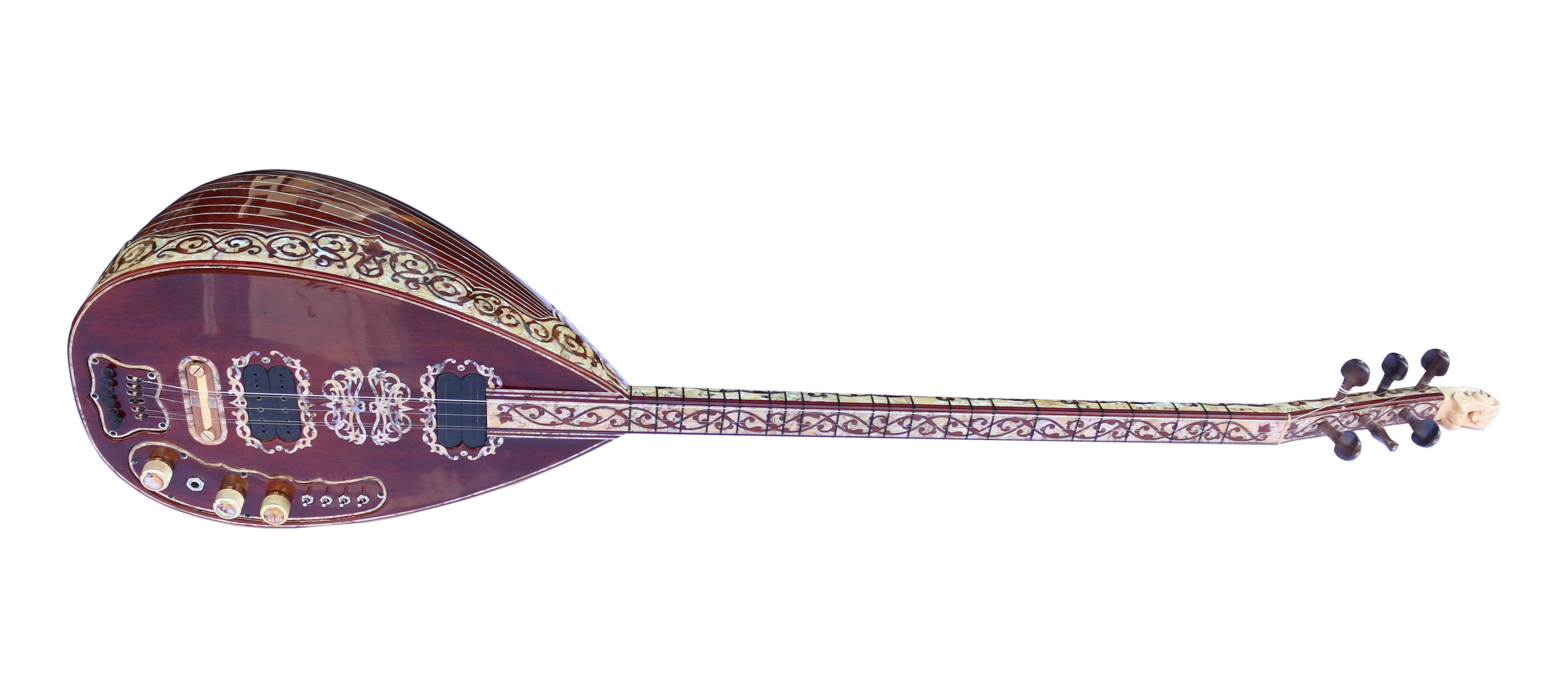 Spezieller E-Saz PEARL-2 mit Perlmutteinlagen von Sala