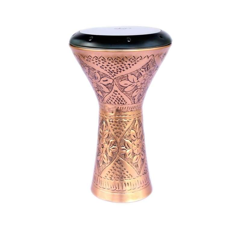 Kupfer ägyptische Solo-Darbuka DED-422P von Dest Percussion mit handgravierter Schale