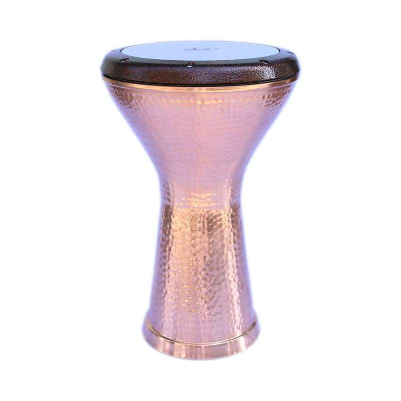 Kupfer ägyptische Solo-Darbuka DED-423 von Dest Percussion mit handgraviertem Korpus