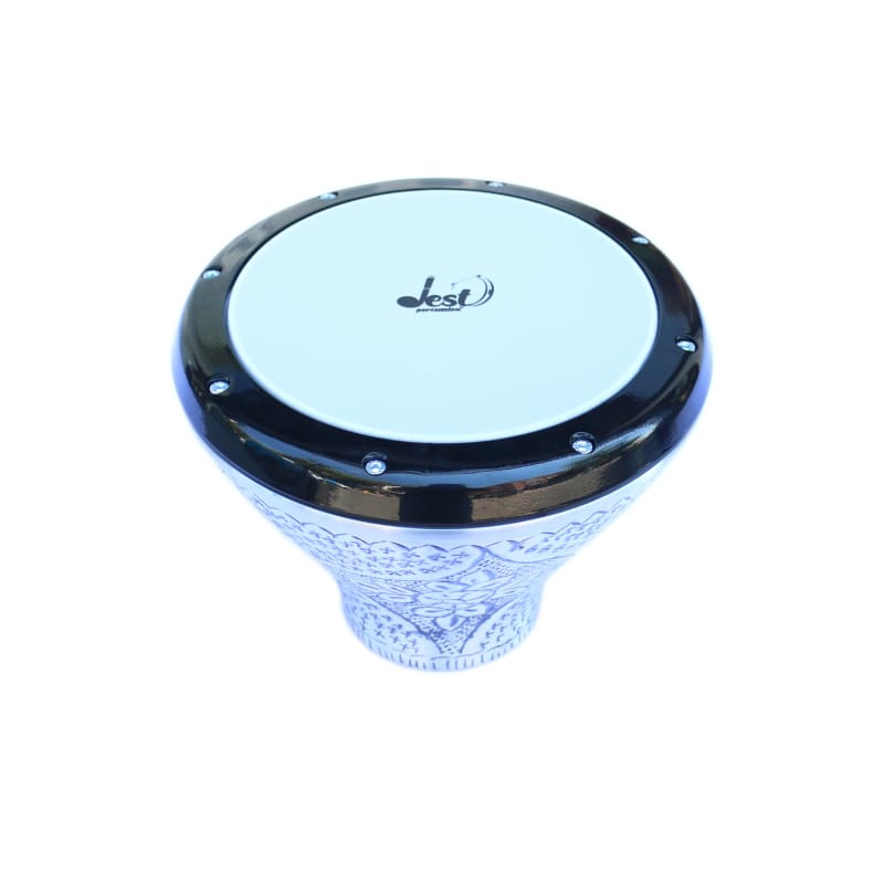 Dest Percussion tragbarer flacher Doumbek FLT-302 mit 22cm Fell und 21cm Höhe