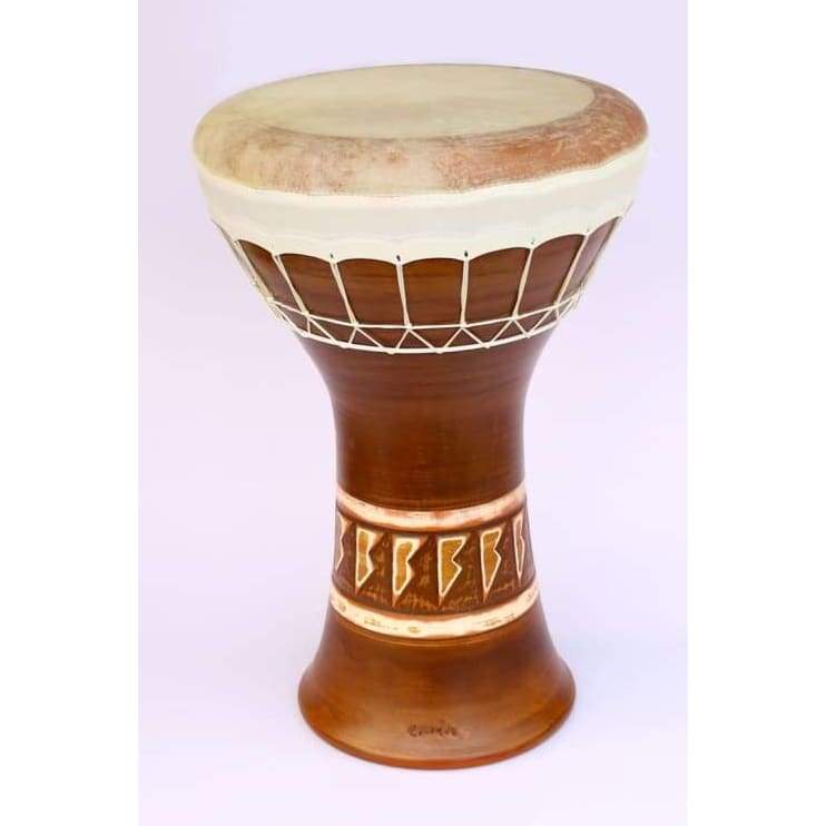 Emin Percussion Ton-Mittelbass-Darbuka EP-004-B mit Keramikkorpus