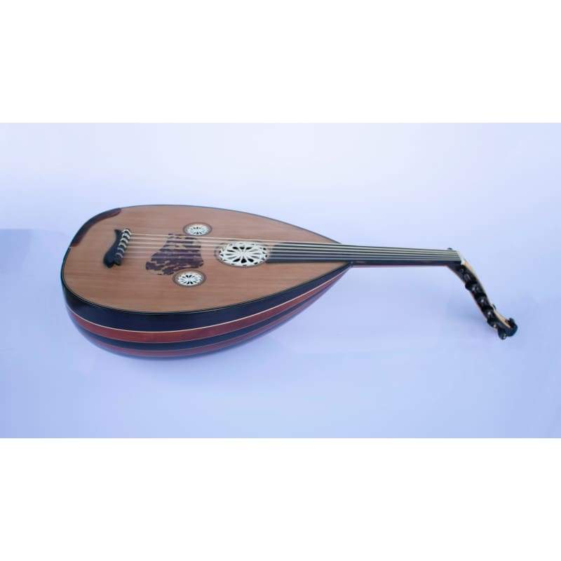 Wenge-Wacholder-Oud CM-4 mit Schildkröten-Schlagbrett und Knochen-Rosetten