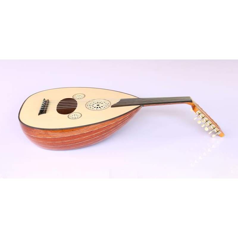 Türkische professionelle E-Oud AOK-301G mit Mahagoni-Korpus und Fichtendecke